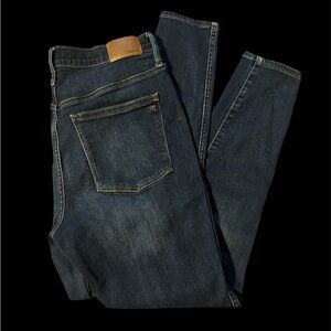 Madewell Dark Wash 10” High-Rise Skinny Jeans